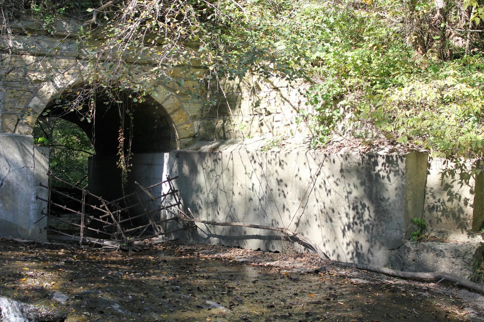 Northeast wing wall